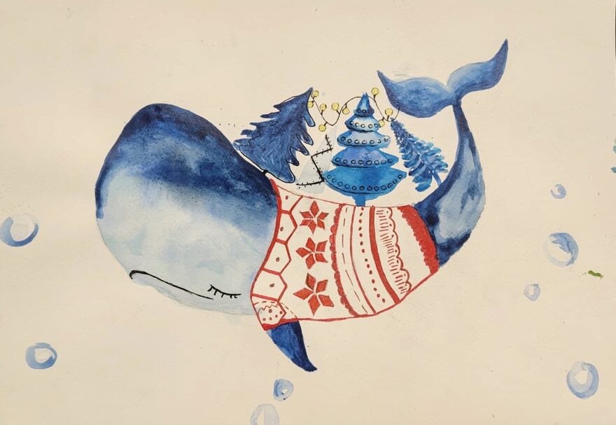 Всероссийский творческий конкурс «Пока часы двенадцать бьют...»  - детский рисунок, поделка, творческая работа, категория школьники, 3 класс, дистанционный конкурс, школьный конкурс