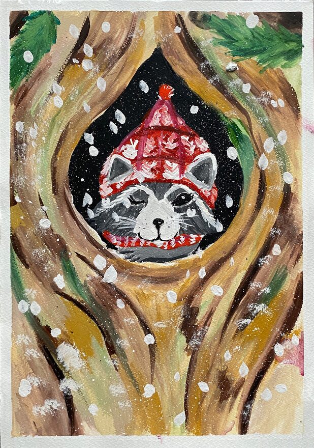 Всероссийский творческий конкурс «Пока часы двенадцать бьют...»  - детский рисунок, поделка, творческая работа, категория школьники, 3 класс, дистанционный конкурс, школьный конкурс