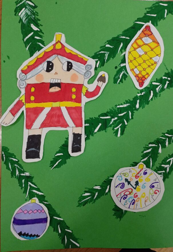 Всероссийский творческий конкурс «Пока часы двенадцать бьют...»  - детский рисунок, поделка, творческая работа, категория школьники, 2 класс, дистанционный конкурс, школьный конкурс