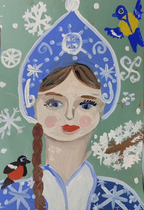 Всероссийский творческий конкурс «Пока часы двенадцать бьют...»  - детский рисунок, поделка, творческая работа, категория школьники, 2 класс, дистанционный конкурс, школьный конкурс