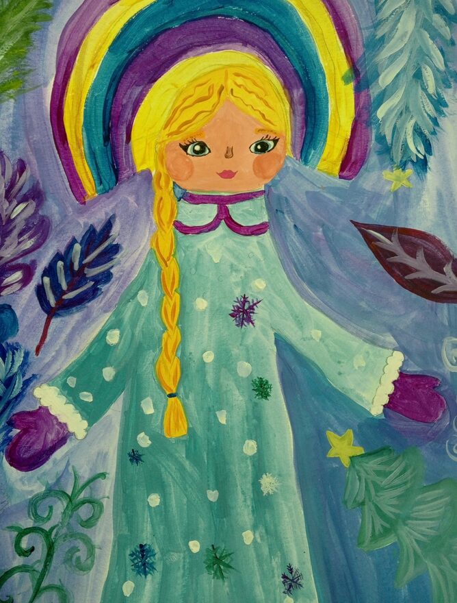 Всероссийский творческий конкурс «Пока часы двенадцать бьют...»  - детский рисунок, поделка, творческая работа, категория школьники, 3 класс, дистанционный конкурс, школьный конкурс