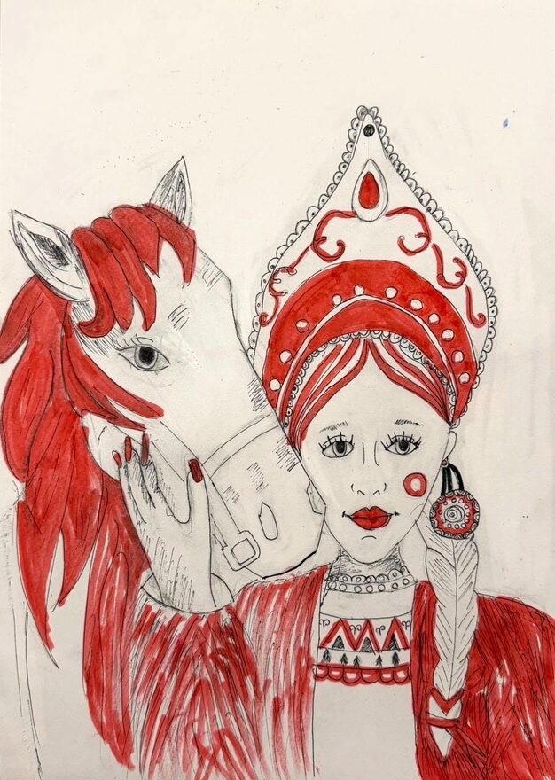 Всероссийский творческий конкурс «Пока часы двенадцать бьют...»  - детский рисунок, поделка, творческая работа, категория школьники, 2 класс, дистанционный конкурс, школьный конкурс