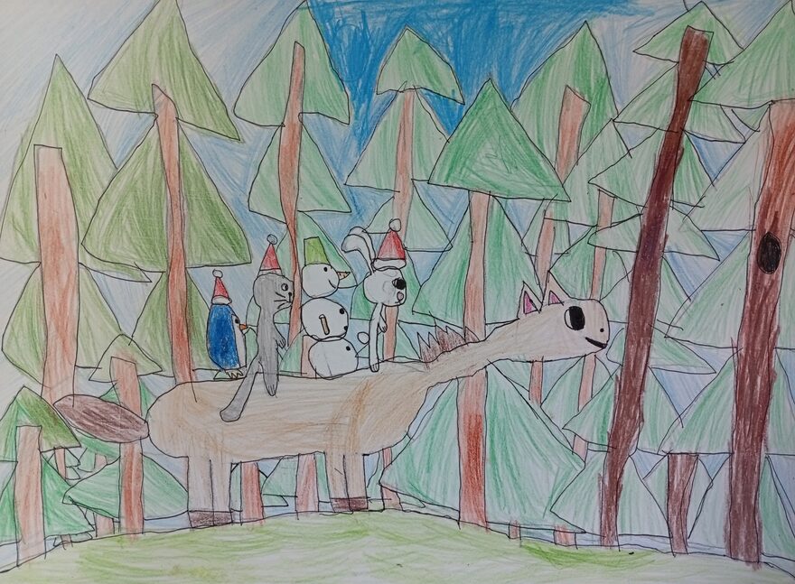 Всероссийский творческий конкурс «Пока часы двенадцать бьют...»  - детский рисунок, поделка, творческая работа, категория дошкольники, детский сад, дистанционный конкурс, школьный конкурс