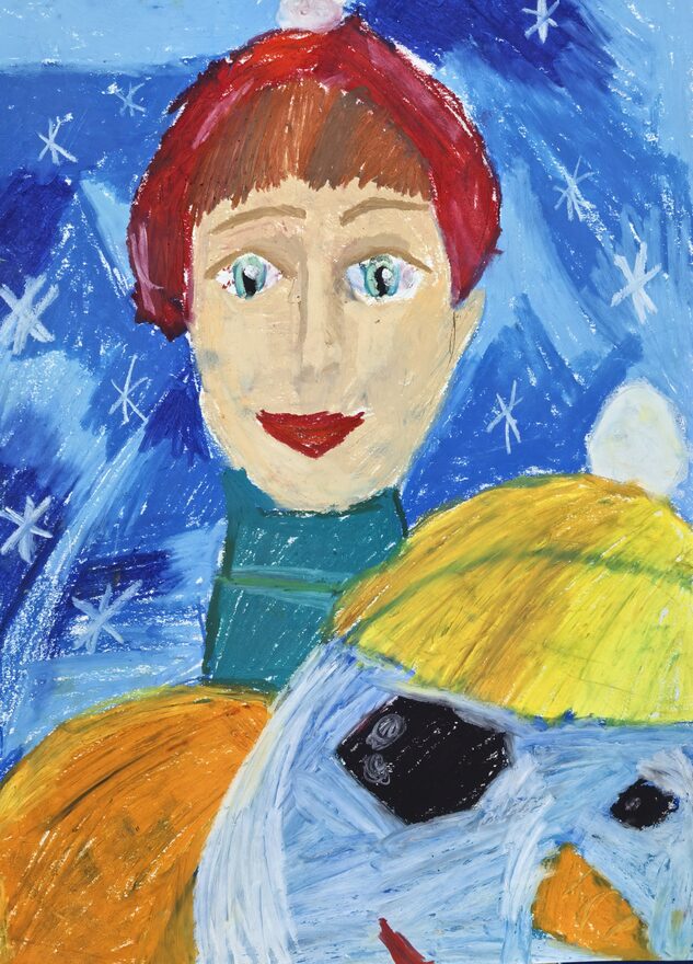 Всероссийский творческий конкурс «Поёт зима - аукает...»  - детский рисунок, поделка, творческая работа, категория школьники, 1 класс, дистанционный конкурс, школьный конкурс