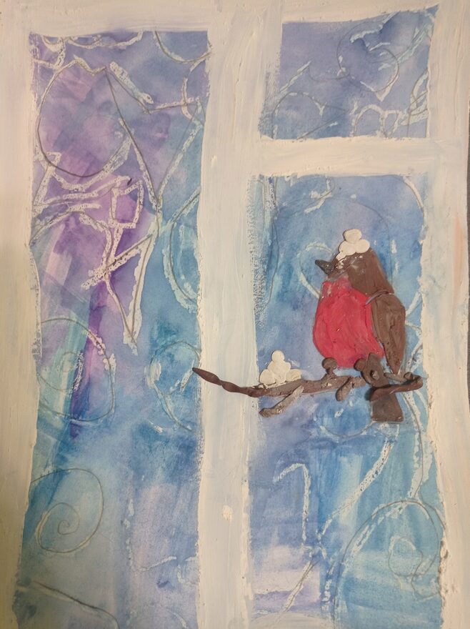 Всероссийский творческий конкурс «Поёт зима - аукает...»  - детский рисунок, поделка, творческая работа, категория школьники, 2 класс, дистанционный конкурс, школьный конкурс