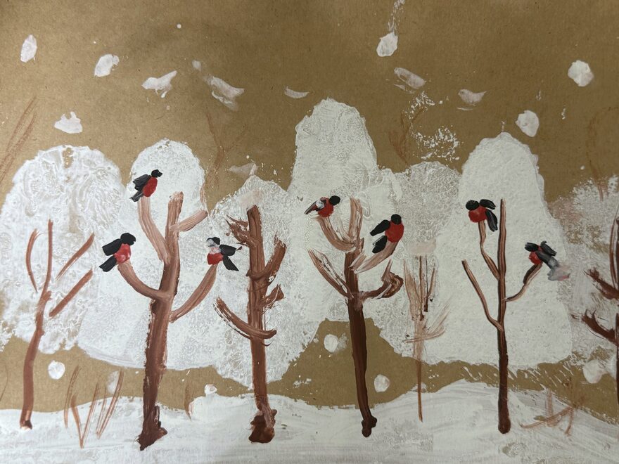 Всероссийский творческий конкурс «Поёт зима - аукает...»  - детский рисунок, поделка, творческая работа, категория школьники, 2 класс, дистанционный конкурс, школьный конкурс