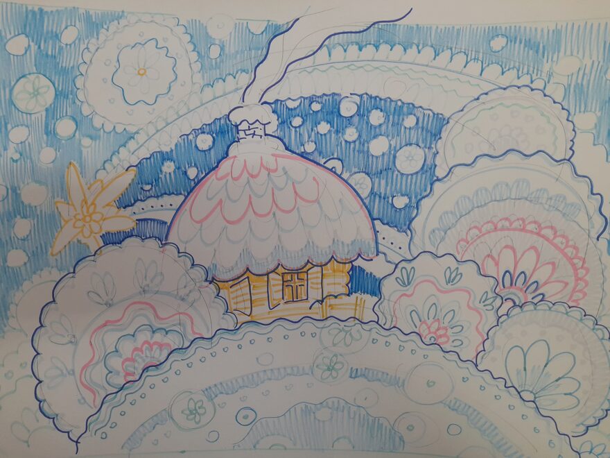 Всероссийский творческий конкурс «Поёт зима - аукает...»  - детский рисунок, поделка, творческая работа, категория школьники, 2 класс, дистанционный конкурс, школьный конкурс