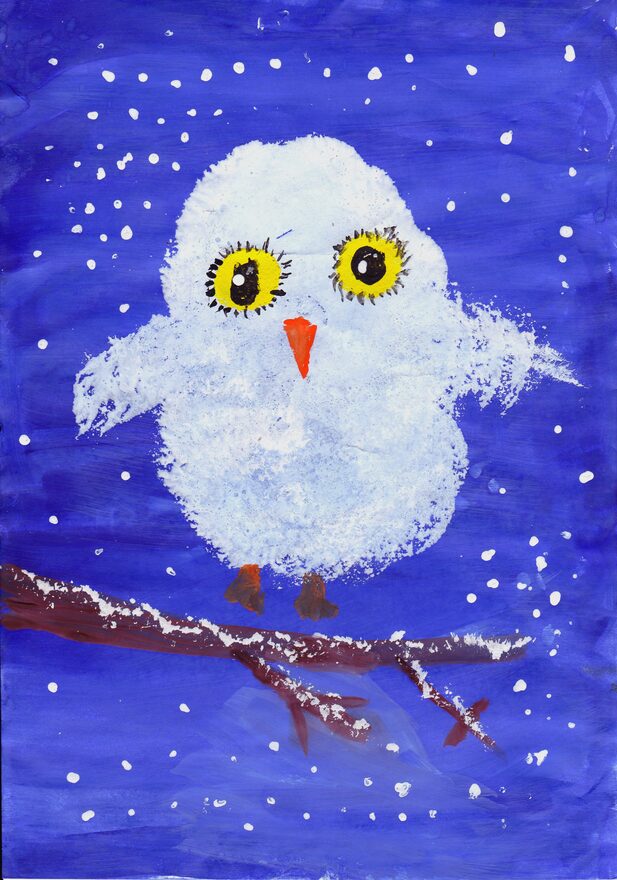 Всероссийский творческий конкурс «Поёт зима - аукает...»  - детский рисунок, поделка, творческая работа, категория школьники, 1 класс, дистанционный конкурс, школьный конкурс