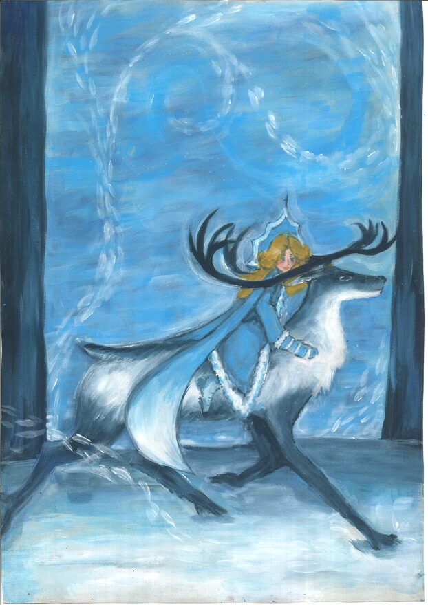 Всероссийский творческий конкурс «Поёт зима - аукает...»  - детский рисунок, поделка, творческая работа, категория школьники, 7 класс, дистанционный конкурс, школьный конкурс