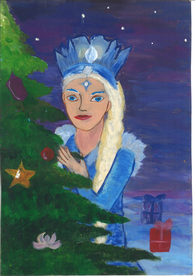 Всероссийский творческий конкурс «Поёт зима - аукает...»  - детский рисунок, поделка, творческая работа, категория школьники, 8 класс, дистанционный конкурс, школьный конкурс