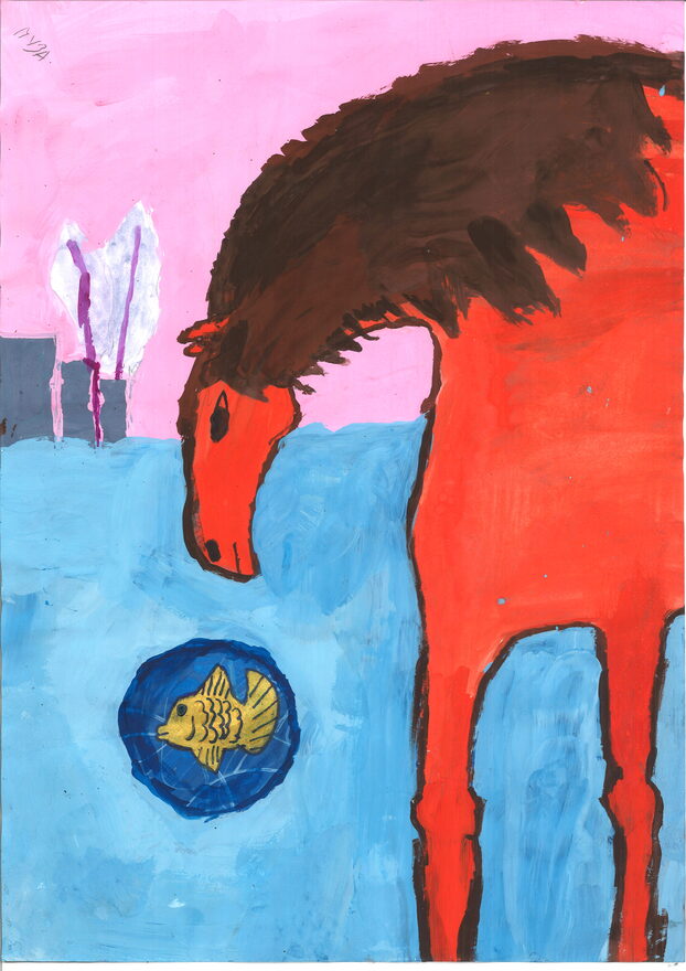 Всероссийский творческий конкурс «Поёт зима - аукает...»  - детский рисунок, поделка, творческая работа, категория школьники, 5 класс, дистанционный конкурс, школьный конкурс