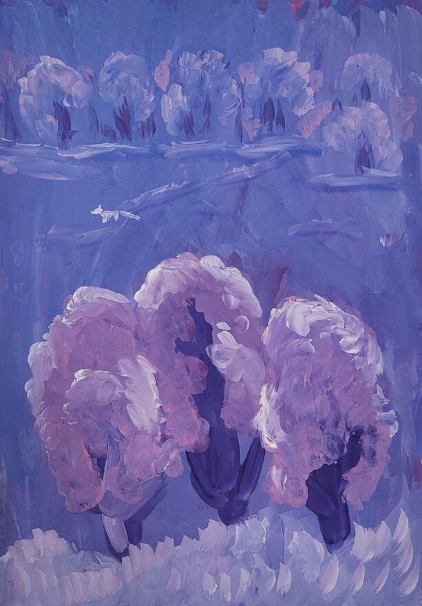 Всероссийский творческий конкурс «Поёт зима - аукает...»  - детский рисунок, поделка, творческая работа, категория школьники, 1 класс, дистанционный конкурс, школьный конкурс