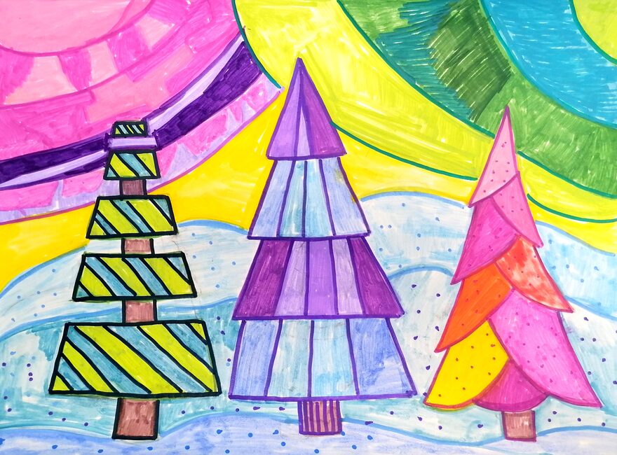 Всероссийский творческий конкурс «Поёт зима - аукает...»  - детский рисунок, поделка, творческая работа, категория школьники, 7 класс, дистанционный конкурс, школьный конкурс