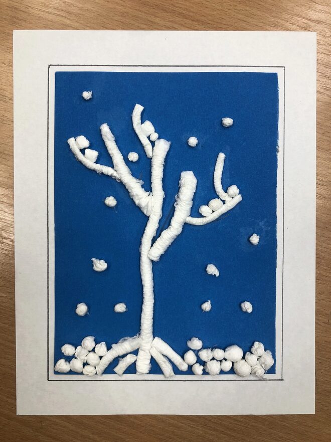 Всероссийский творческий конкурс «Поёт зима - аукает...»  - детский рисунок, поделка, творческая работа, категория школьники, 1 класс, дистанционный конкурс, школьный конкурс