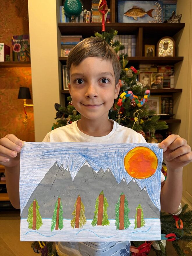 Всероссийский творческий конкурс «Поёт зима - аукает...»  - детский рисунок, поделка, творческая работа, категория школьники, 3 класс, дистанционный конкурс, школьный конкурс