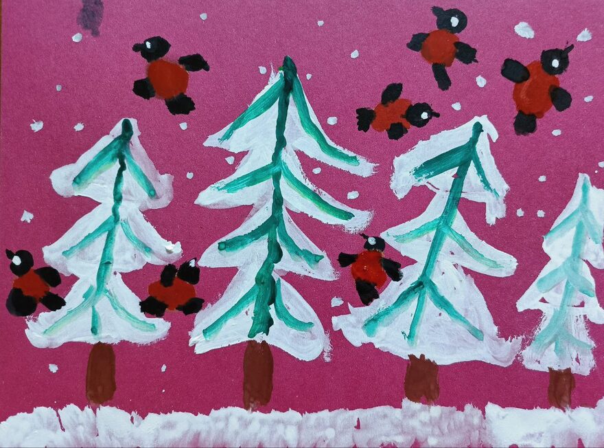 Всероссийский творческий конкурс «Поёт зима - аукает...»  - детский рисунок, поделка, творческая работа, категория дошкольники, детский сад, дистанционный конкурс, школьный конкурс