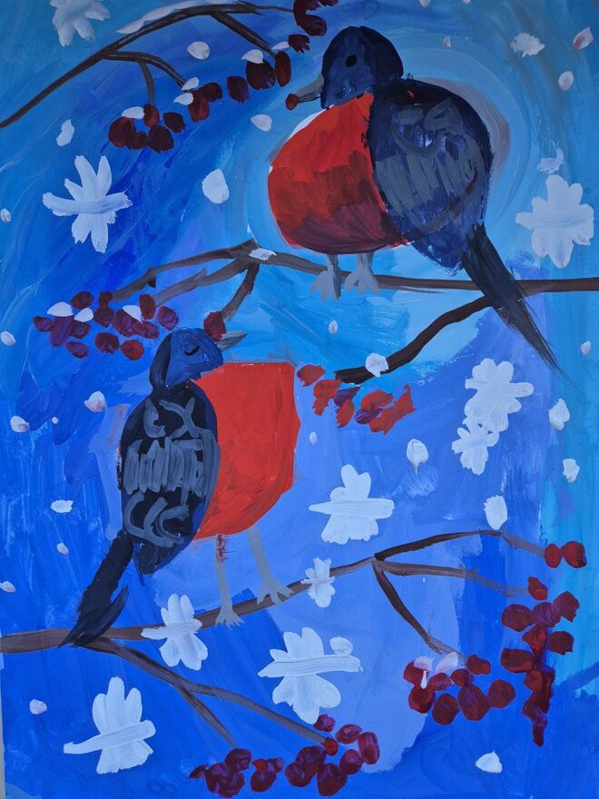 Всероссийский творческий конкурс «Поёт зима - аукает...»  - детский рисунок, поделка, творческая работа, категория дошкольники, детский сад, дистанционный конкурс, школьный конкурс