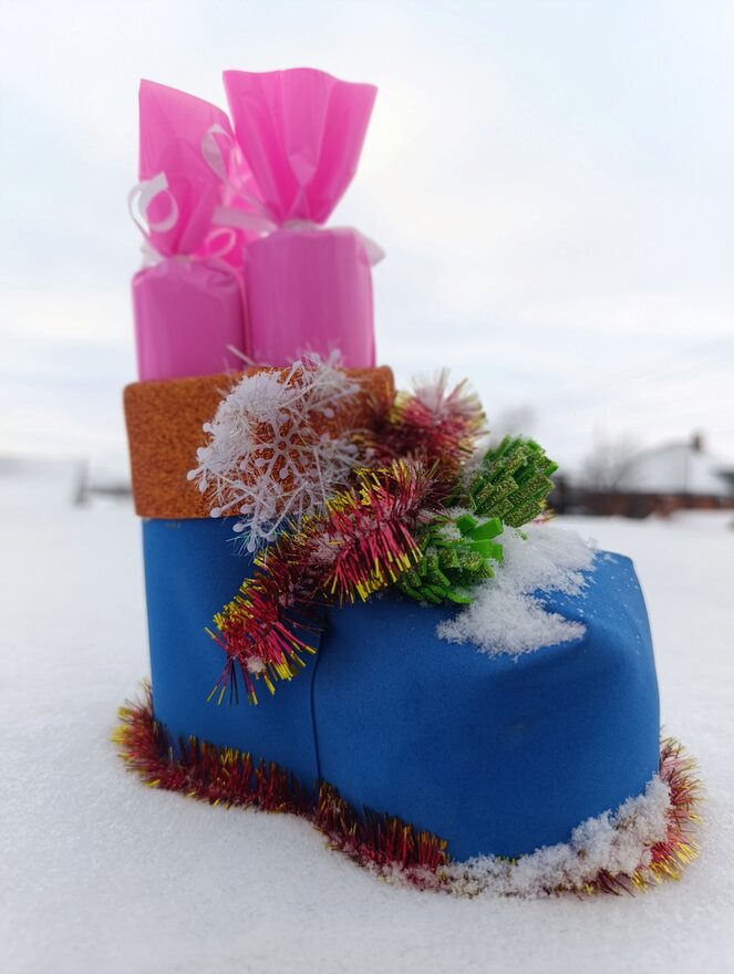 Всероссийский творческий конкурс «Мастерская Деда Мороза»  - детский рисунок, поделка, творческая работа, категория школьники, 3 класс, дистанционный конкурс, школьный конкурс