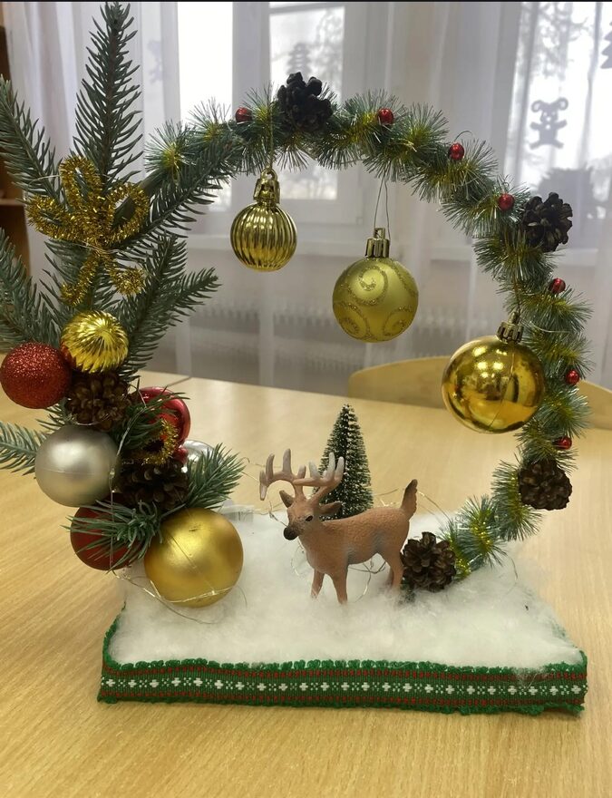 Всероссийский творческий конкурс «Мастерская Деда Мороза»  - детский рисунок, поделка, творческая работа, категория школьники, 4 класс, дистанционный конкурс, школьный конкурс