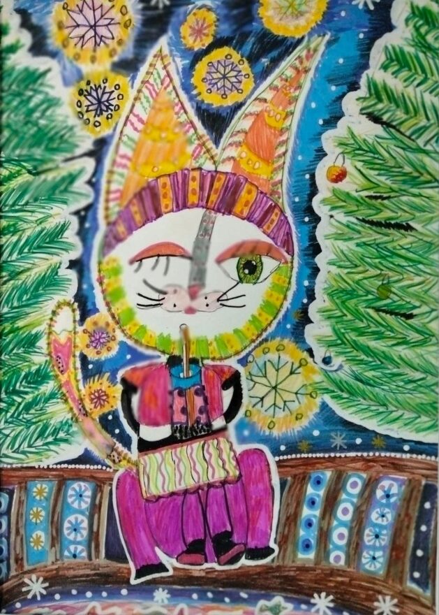 Всероссийский творческий конкурс «Мастерская Деда Мороза»  - детский рисунок, поделка, творческая работа, категория школьники, 3 класс, дистанционный конкурс, школьный конкурс