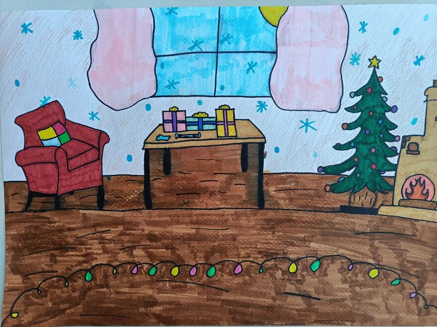 Всероссийский творческий конкурс «Мастерская Деда Мороза»  - детский рисунок, поделка, творческая работа, категория школьники, 4 класс, дистанционный конкурс, школьный конкурс