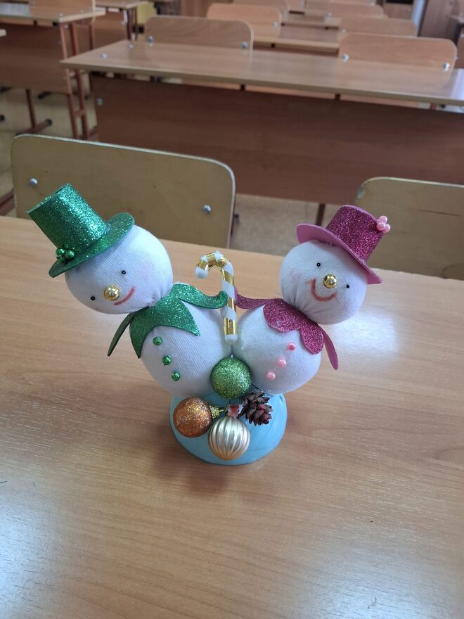 Всероссийский творческий конкурс «Фестиваль снеговиков»  - детский рисунок, поделка, творческая работа, категория школьники, 1 класс, дистанционный конкурс, школьный конкурс