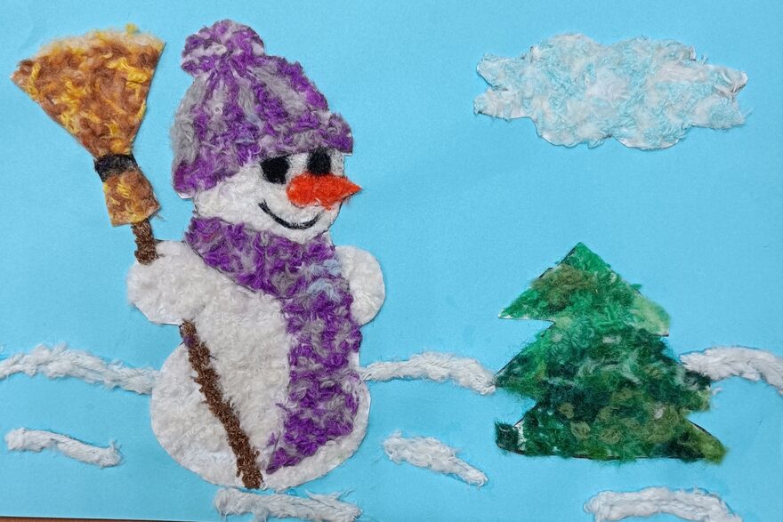 Всероссийский творческий конкурс «Фестиваль снеговиков»  - детский рисунок, поделка, творческая работа, категория школьники, 1 класс, дистанционный конкурс, школьный конкурс
