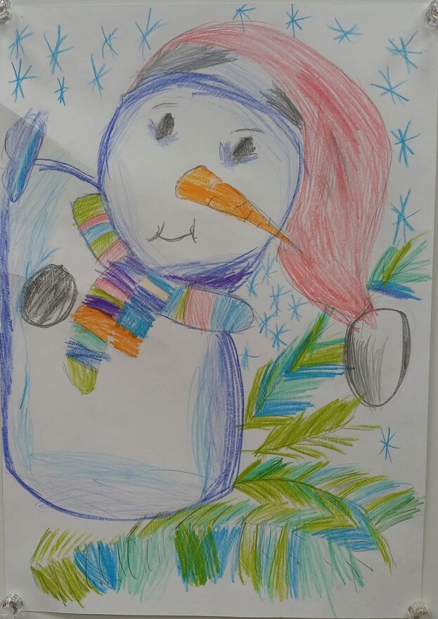 Всероссийский творческий конкурс «Фестиваль снеговиков»  - детский рисунок, поделка, творческая работа, категория школьники, 2 класс, дистанционный конкурс, школьный конкурс