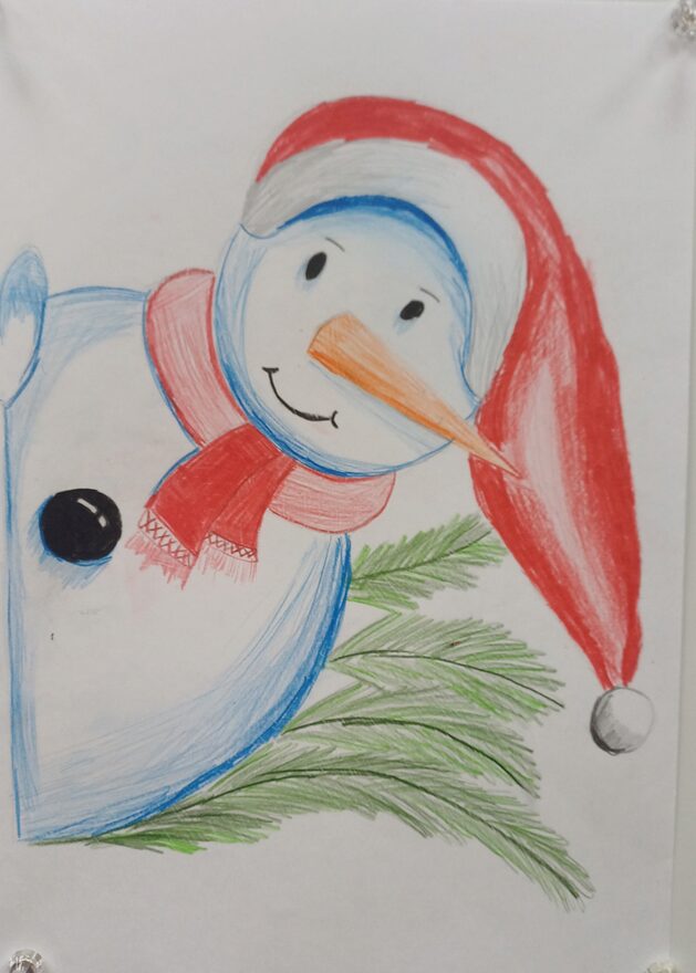 Всероссийский творческий конкурс «Фестиваль снеговиков»  - детский рисунок, поделка, творческая работа, категория школьники, 2 класс, дистанционный конкурс, школьный конкурс