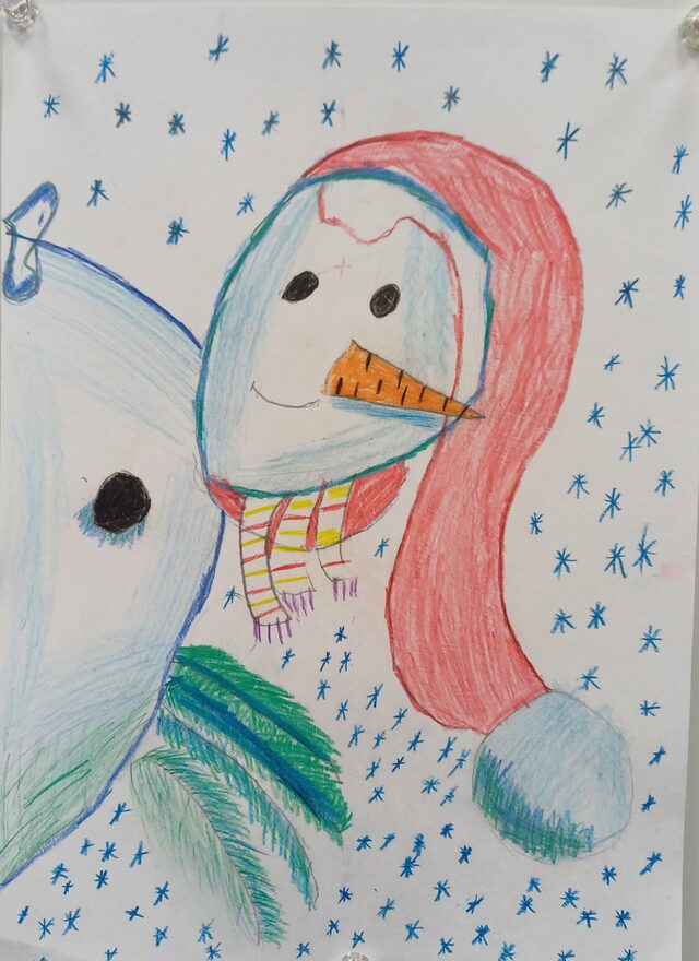 Всероссийский творческий конкурс «Фестиваль снеговиков»  - детский рисунок, поделка, творческая работа, категория школьники, 2 класс, дистанционный конкурс, школьный конкурс