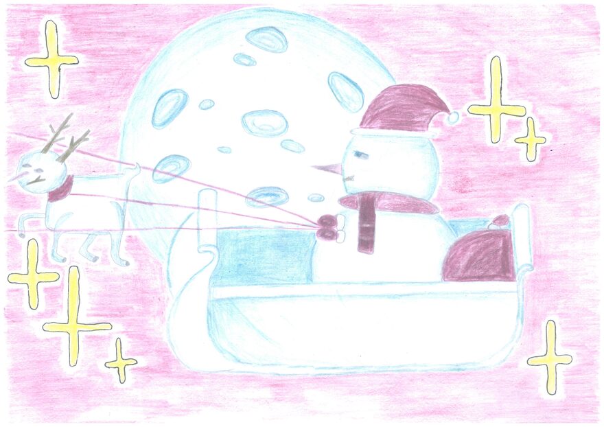 Всероссийский творческий конкурс «Фестиваль снеговиков»  - детский рисунок, поделка, творческая работа, категория школьники, 6 класс, дистанционный конкурс, школьный конкурс