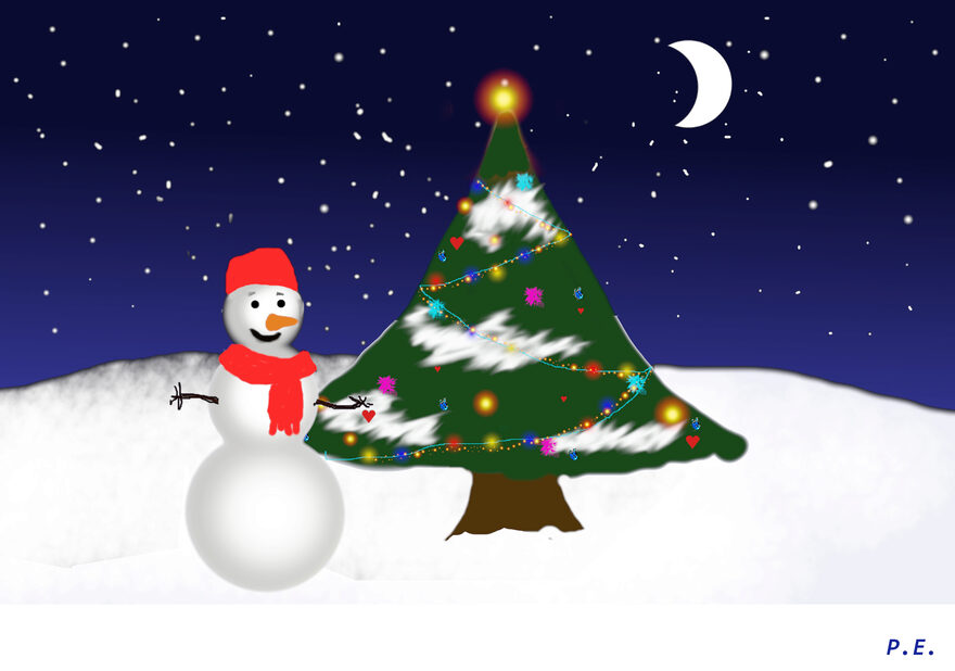 Всероссийский творческий конкурс «Фестиваль снеговиков»  - детский рисунок, поделка, творческая работа, категория школьники, 3 класс, дистанционный конкурс, школьный конкурс