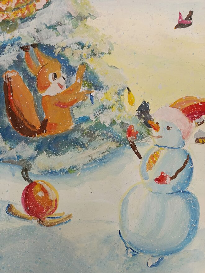 Всероссийский творческий конкурс «Фестиваль снеговиков»  - детский рисунок, поделка, творческая работа, категория школьники, 2 класс, дистанционный конкурс, школьный конкурс