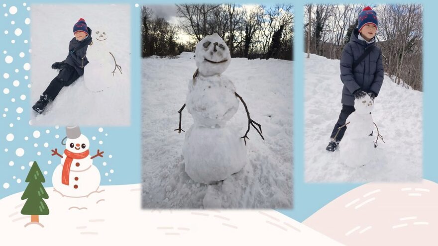 Всероссийский творческий конкурс «Фестиваль снеговиков»  - детский рисунок, поделка, творческая работа, категория школьники, 3 класс, дистанционный конкурс, школьный конкурс