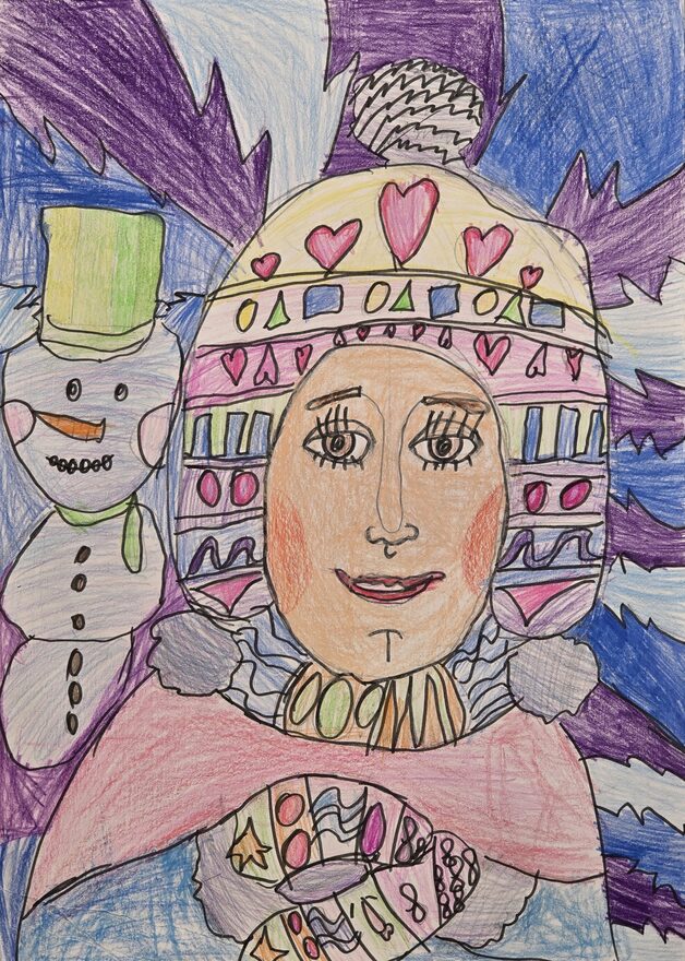 Всероссийский творческий конкурс «Фестиваль снеговиков»  - детский рисунок, поделка, творческая работа, категория школьники, 1 класс, дистанционный конкурс, школьный конкурс