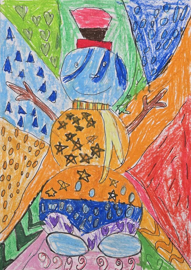 Всероссийский творческий конкурс «Фестиваль снеговиков»  - детский рисунок, поделка, творческая работа, категория школьники, 2 класс, дистанционный конкурс, школьный конкурс