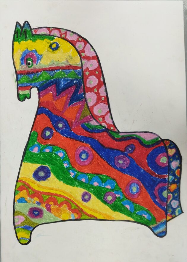 Всероссийский творческий конкурс «Символ года - 2026»  - детский рисунок, поделка, творческая работа, категория школьники, 1 класс, дистанционный конкурс, школьный конкурс