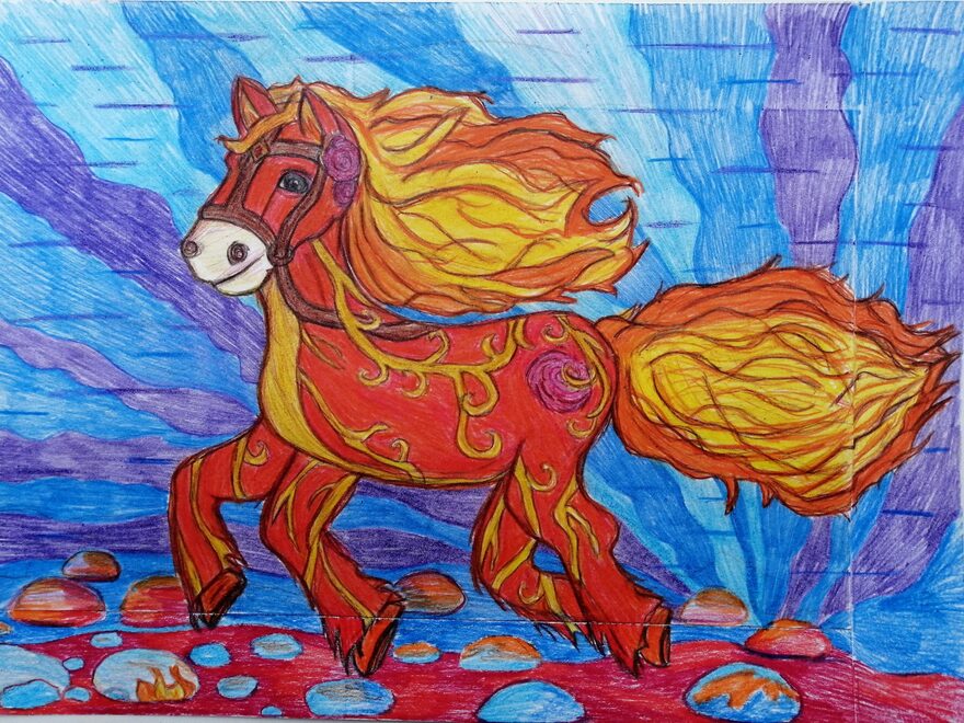 Всероссийский творческий конкурс «Символ года - 2026»  - детский рисунок, поделка, творческая работа, категория школьники, 9 класс, дистанционный конкурс, школьный конкурс