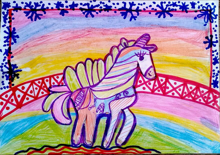 Всероссийский творческий конкурс «Символ года - 2026»  - детский рисунок, поделка, творческая работа, категория школьники, 2 класс, дистанционный конкурс, школьный конкурс