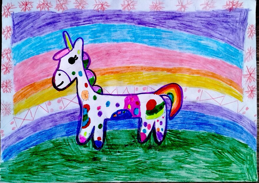 Всероссийский творческий конкурс «Символ года - 2026»  - детский рисунок, поделка, творческая работа, категория школьники, 2 класс, дистанционный конкурс, школьный конкурс