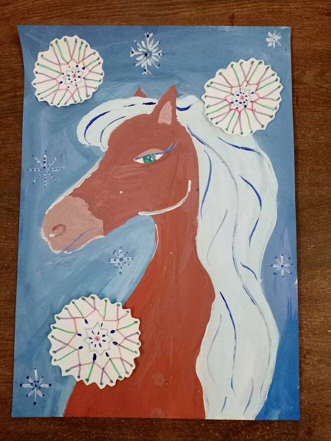 Всероссийский творческий конкурс «Символ года - 2026»  - детский рисунок, поделка, творческая работа, категория школьники, 4 класс, дистанционный конкурс, школьный конкурс