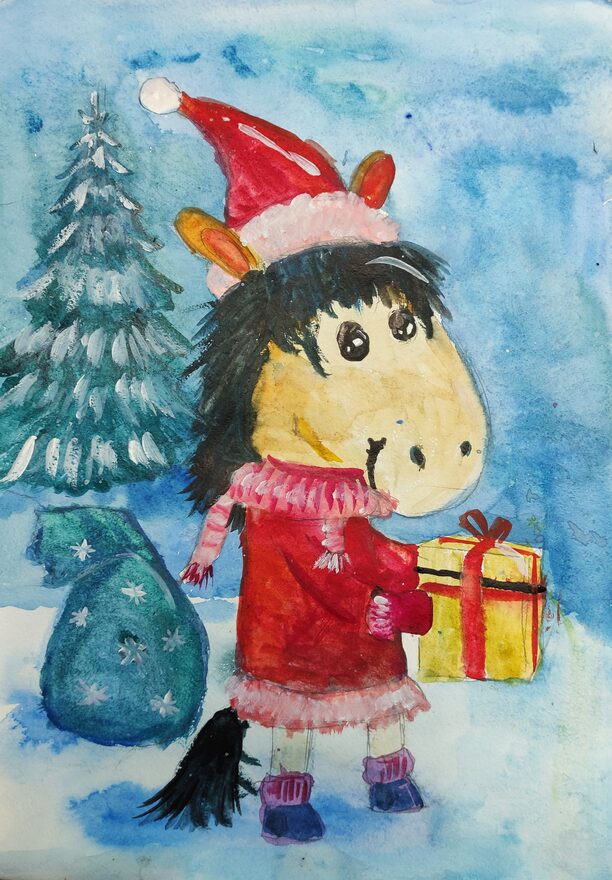 Всероссийский творческий конкурс «Символ года - 2026»  - детский рисунок, поделка, творческая работа, категория школьники, 1 класс, дистанционный конкурс, школьный конкурс