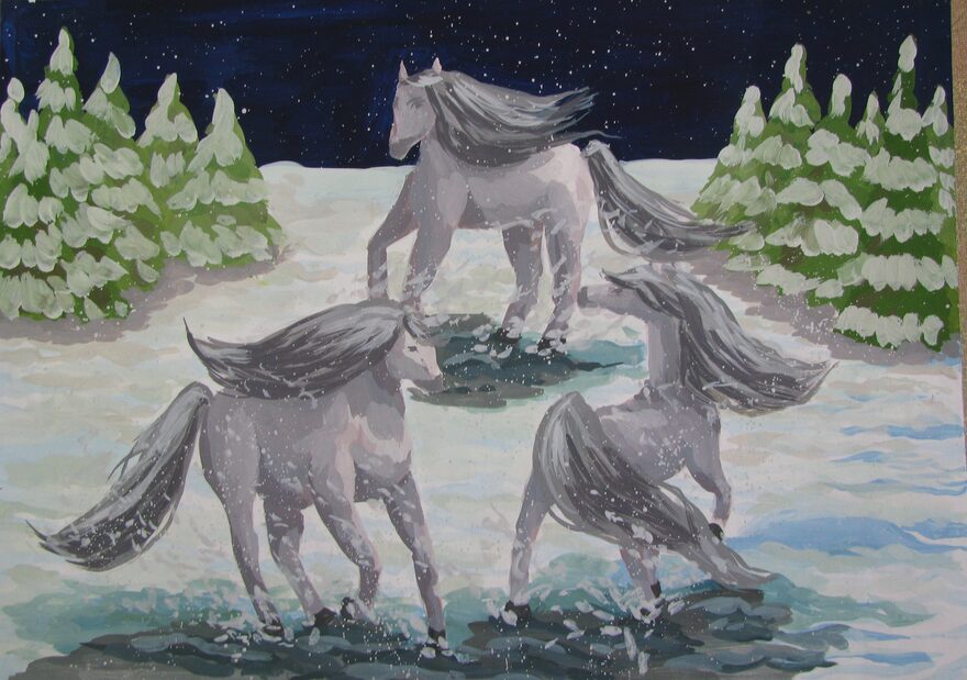 Всероссийский творческий конкурс «Символ года - 2026»  - детский рисунок, поделка, творческая работа, категория школьники, 9 класс, дистанционный конкурс, школьный конкурс