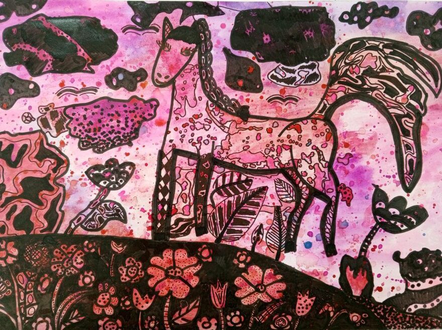 Всероссийский творческий конкурс «Символ года - 2026»  - детский рисунок, поделка, творческая работа, категория школьники, 7 класс, дистанционный конкурс, школьный конкурс