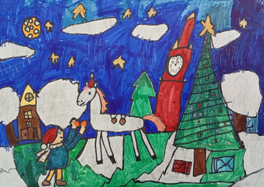 Всероссийский творческий конкурс «Символ года - 2026»  - детский рисунок, поделка, творческая работа, категория школьники, 3 класс, дистанционный конкурс, школьный конкурс