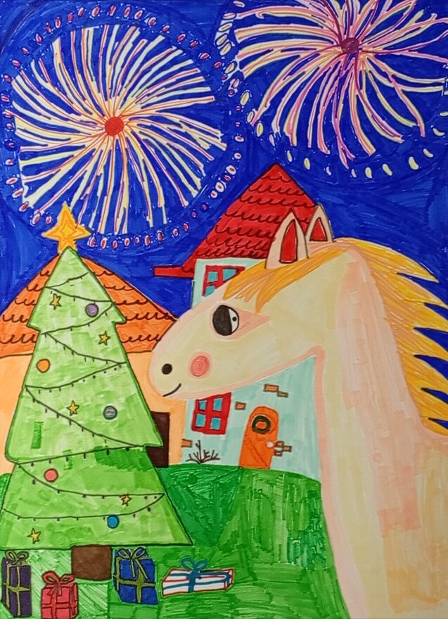 Всероссийский творческий конкурс «Символ года - 2026»  - детский рисунок, поделка, творческая работа, категория школьники, 2 класс, дистанционный конкурс, школьный конкурс