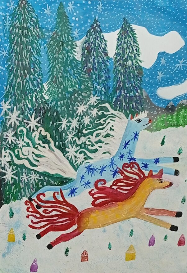 Всероссийский творческий конкурс «Символ года - 2026»  - детский рисунок, поделка, творческая работа, категория школьники, 3 класс, дистанционный конкурс, школьный конкурс