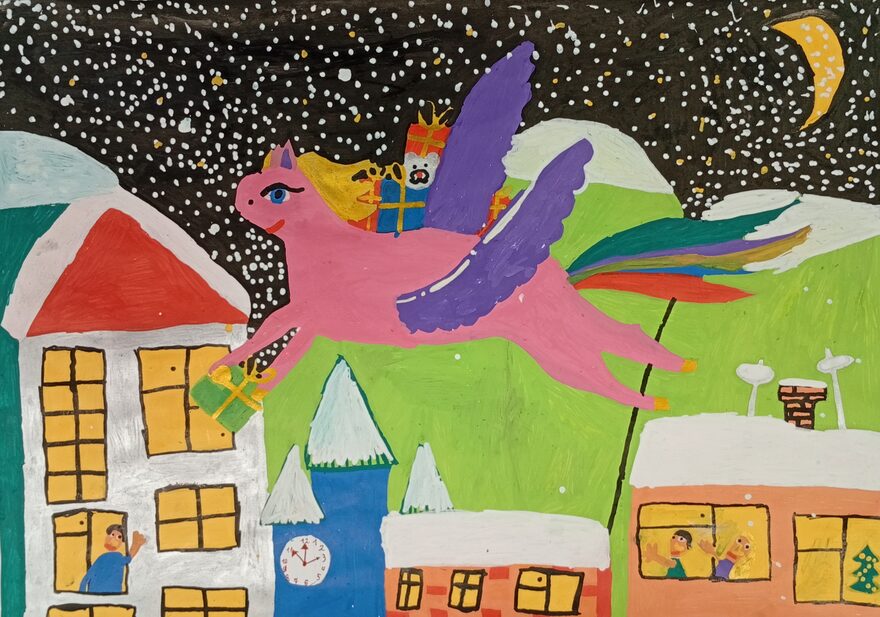 Всероссийский творческий конкурс «Символ года - 2026»  - детский рисунок, поделка, творческая работа, категория школьники, 2 класс, дистанционный конкурс, школьный конкурс