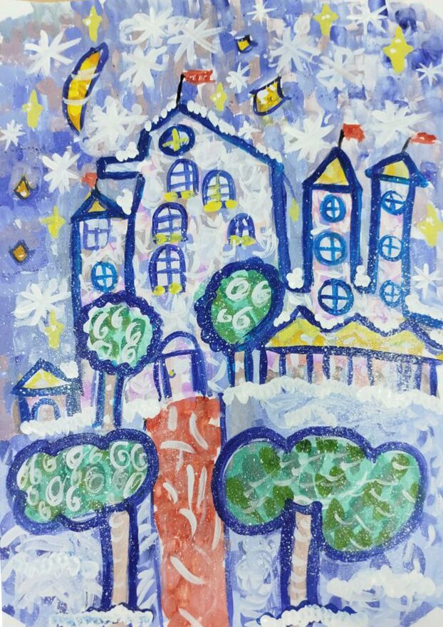 Всероссийский творческий конкурс «По страницам зимних сказок»  - детский рисунок, поделка, творческая работа, категория школьники, 2 класс, дистанционный конкурс, школьный конкурс