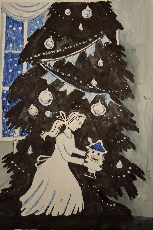 Всероссийский творческий конкурс «По страницам зимних сказок»  - детский рисунок, поделка, творческая работа, категория школьники, 3 класс, дистанционный конкурс, школьный конкурс